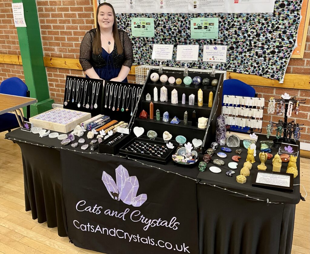 Cats and Crystals stall